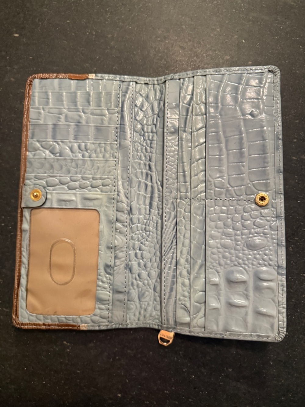 Brahmin Ady Multi Texture Croc Leather Wallet - Picture 2 of 5